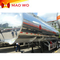 fuel transport stainless steel tanker trailer for sale